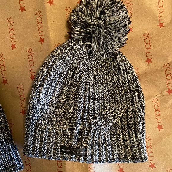 Rebecca Minkoff Marled Beanie & Arm Warmer Set